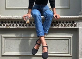 Beautiful leather touch fastening touch mary janes at