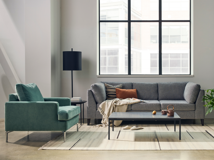 I have a beautiful sofa, which is my writing corner, on which I sit every day and look outside the window –