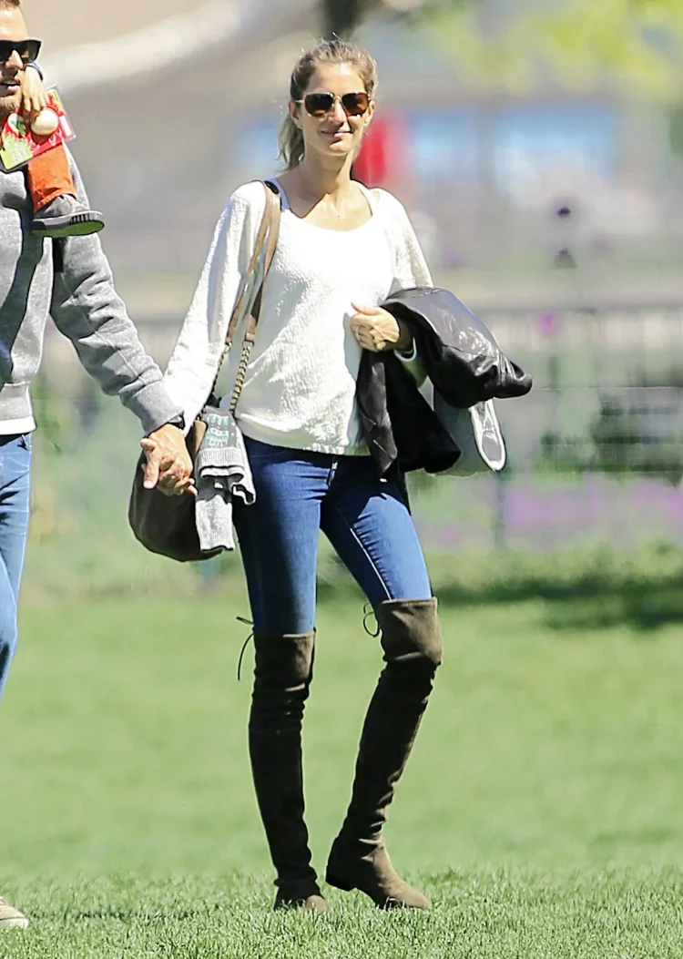 Over knee-high boots to protect their legs from mud