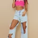 High-waisted, wide-leg styles can make you appear taller, slimmer and leaner
