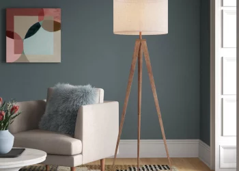 Floor lamp tripods are portable, allowing you to move them and fit them in any area you choose to –