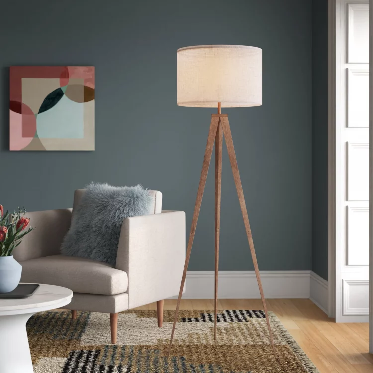 Floor lamp tripods are portable, allowing you to move them and fit them in any area you choose to –
