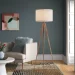 Floor lamp tripods are portable, allowing you to move them and fit them in any area you choose to –