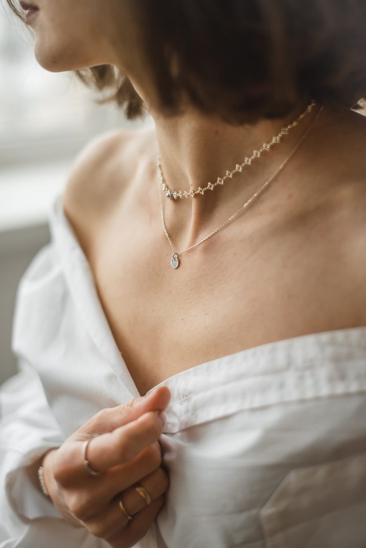 I have a necklace around my neck that my lady gave me, so I try never to leave home without that –