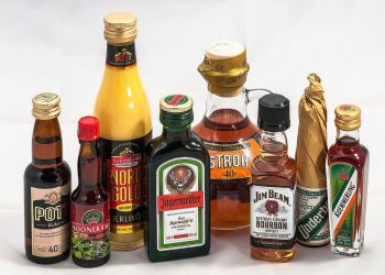 A miniature is a small bottle of a spirit, liqueur or other alcoholic beverage
