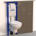 Wall-hung toilets are more modern and minimalistic, taking up less space in the bathroom and giving it a clean, airy aesthetic