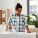 Ironing board allows steam to flow freely across the board making ironing quicker