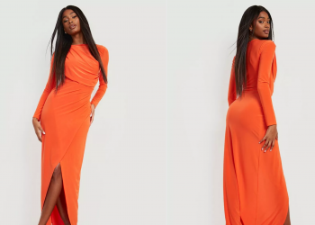 Comfort and elegance can be achieved by wearing a long-sleeved dress