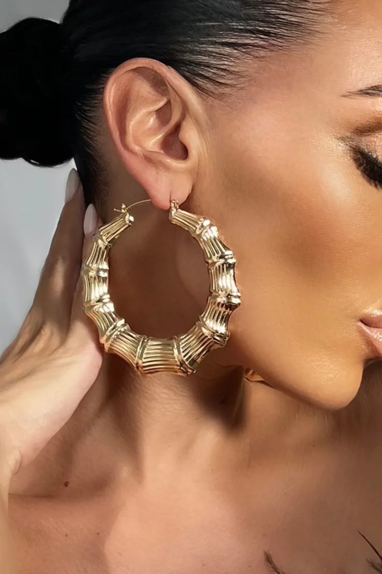 Being a perfect circle, hoop earrings symbolize wholeness, unity and infinity