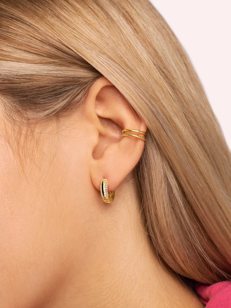 Ear cuffs are earrings that you can wear without having pierced ears