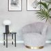 You can rest your arms on the armrests of an armchair, which is a comfy, cushioned chair