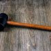 Rubber mallet is a lightweight hammer-like tool with a head made of molded rubber or hard plastic and a wooden or fiberglass handle