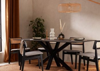 What are the properties of a dining table?
