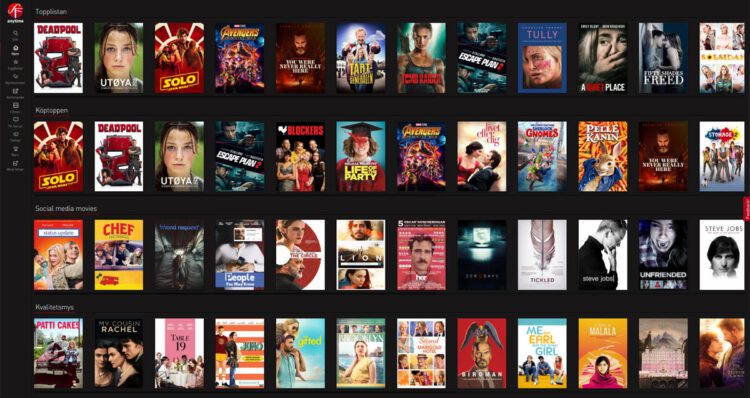 SF Anytime: Den Ultimative Online Filmstreaming-Tjeneste