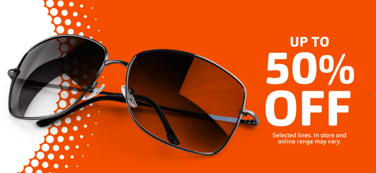 Sale Up to 50% off on Sunglasses – Vision Express