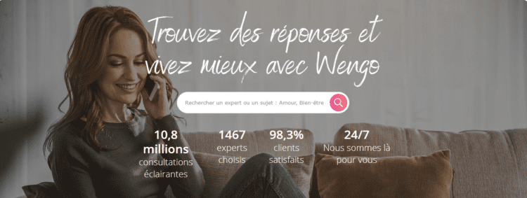 Wengo, conseils de professionnels en ligne par téléphone