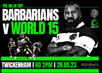 Get your tickets here for the Killik Cup match between the Barbarians and the World 15s!