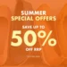 Save up to 50% on certain styles just in time for your summer vacation