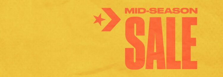 Wacht op onverslaanbare deals: Converse Mid-Season Sale, tot 50% korting!