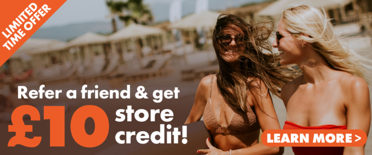Enjoy Premium Sunbed Lotions from The Tanning Shop and Get 10% Store Credit while Referring A friend
