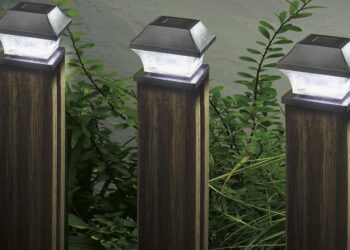 Illuminate Your Garden Sustainably with Solar Fence Lights from Lightbulbs Direct
