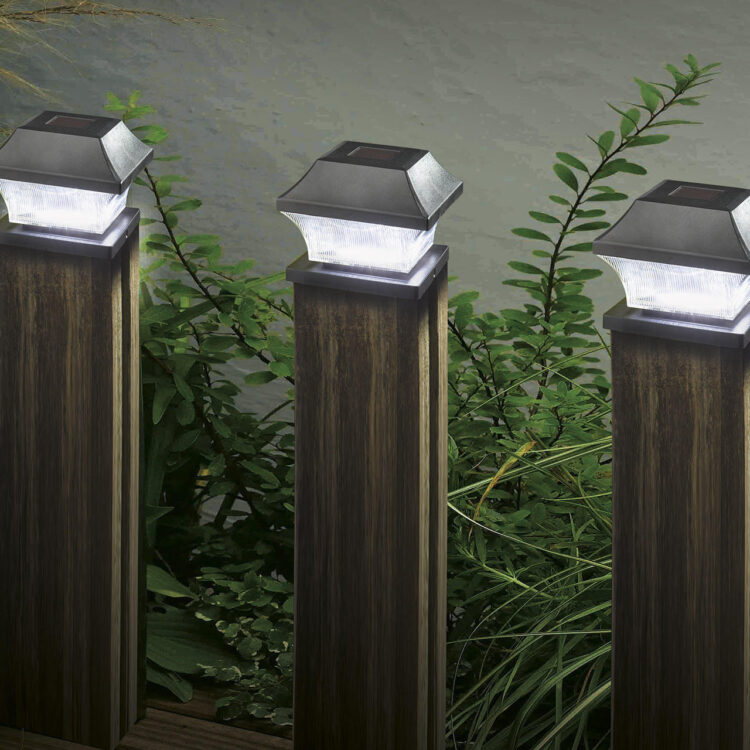 Illuminate Your Garden Sustainably with Solar Fence Lights from Lightbulbs Direct