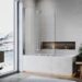 Transform Your Bathroom with Modern Frameless Over Bath Shower Screens