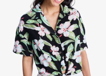 ROXY Women’s Relaxed Tops Short Sleeve Comfortable Essentials