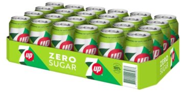 7UP Zero Sugar Mehrfachgebinde mit Getränkedosen