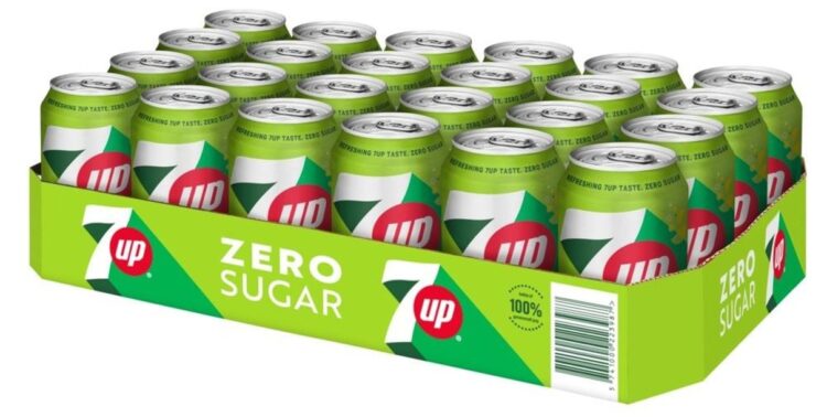 7UP Zero Sugar Mehrfachgebinde mit Getränkedosen