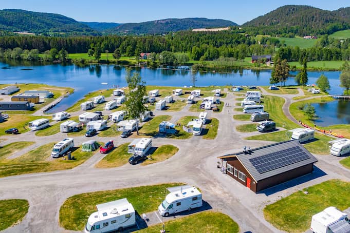 First Camp Lunde am Telemarkkanal in Norwegen
