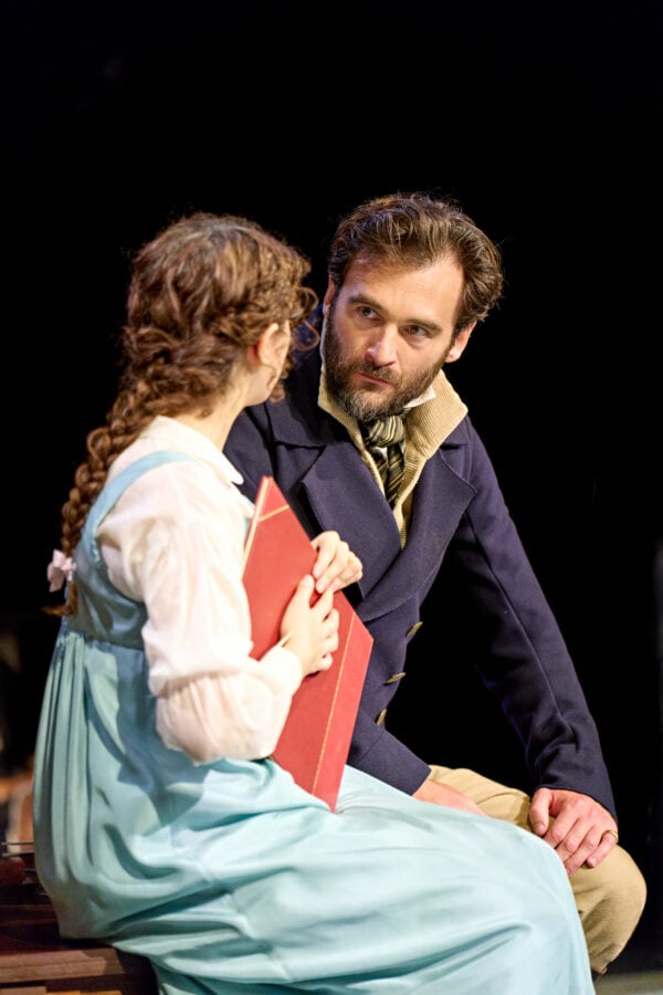 Isis Hainsworth and David Buttle in an Arcadia stage scene