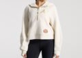 Atlanta Braves light ivory lululemon Scuba oversized half-zip hoodie