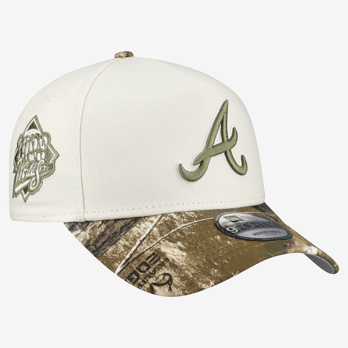 Atlanta Braves New Era Realtree camo 9FORTY A-Frame adjustable hat
