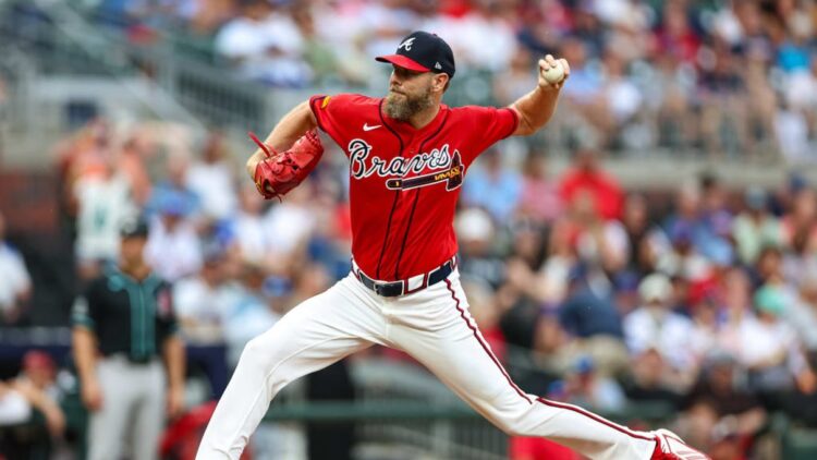 Atlanta Braves baseball action in a wide stadium scene
