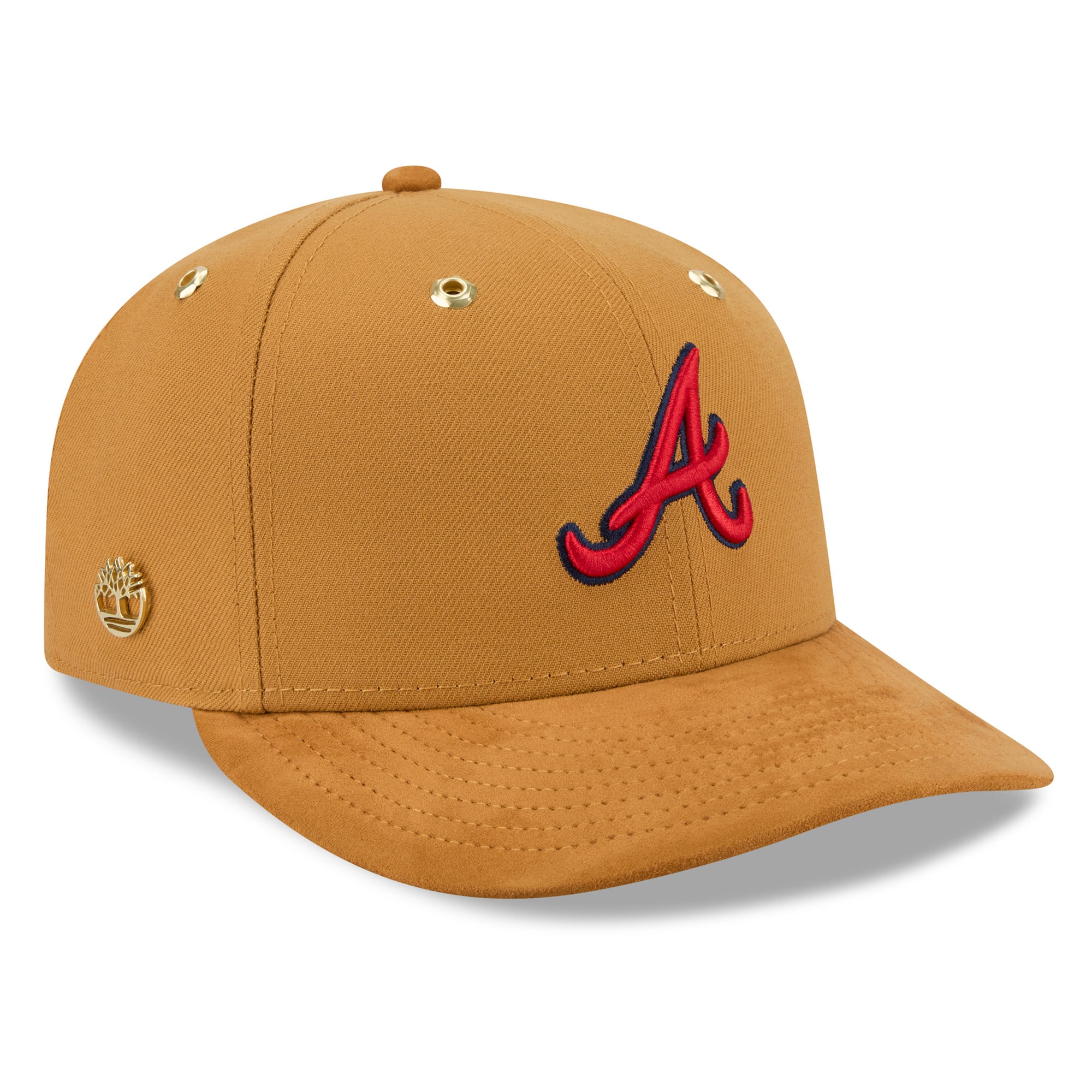 Atlanta Braves wheat New Era x Timberland fitted hat