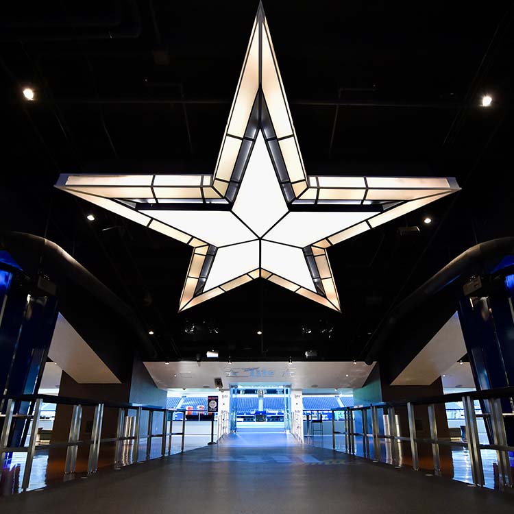 Guests exploring AT&T Stadium on a VIP Guided Tour