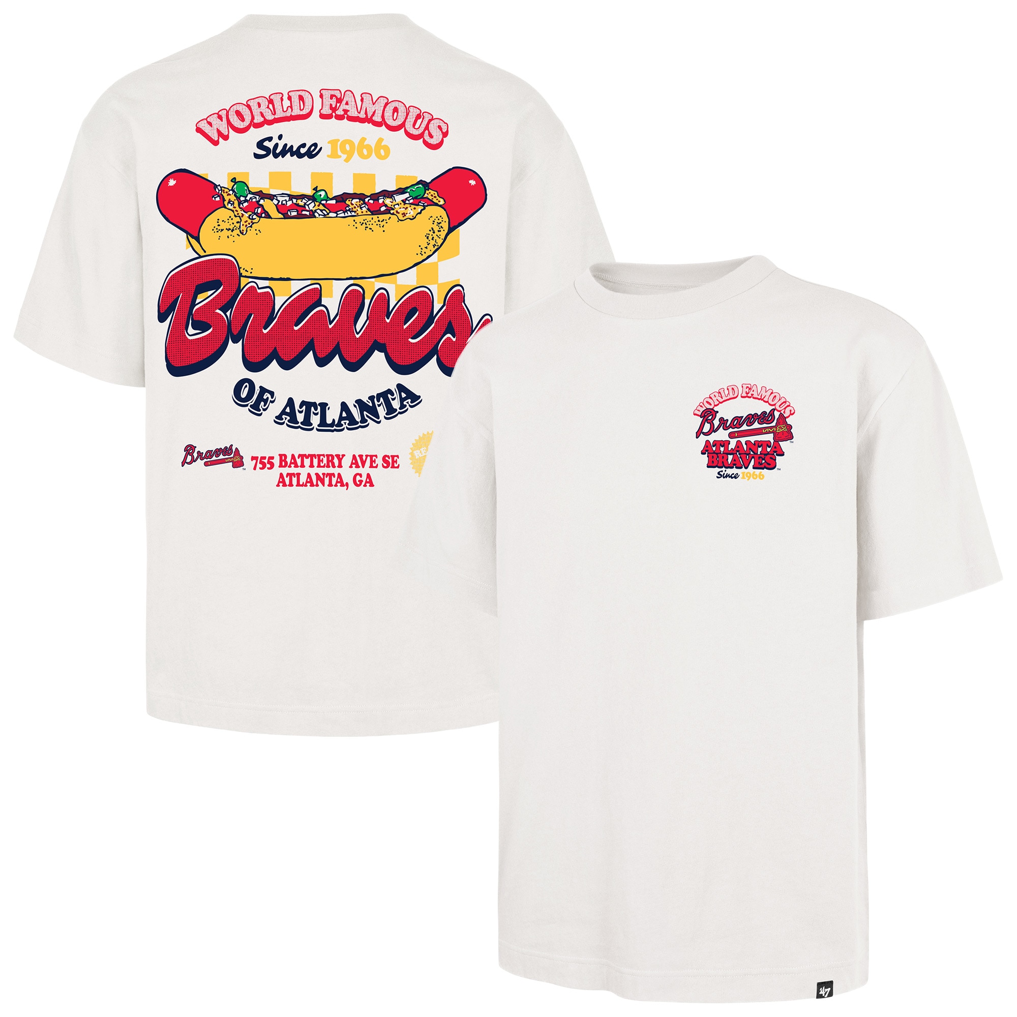 Atlanta Braves cream 47 Glizzy collection T-shirt