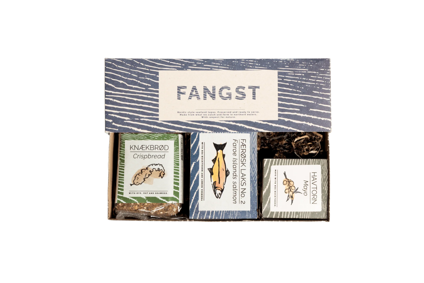 FANGST Nordic Tapas Box mit Lachs und Sanddorn