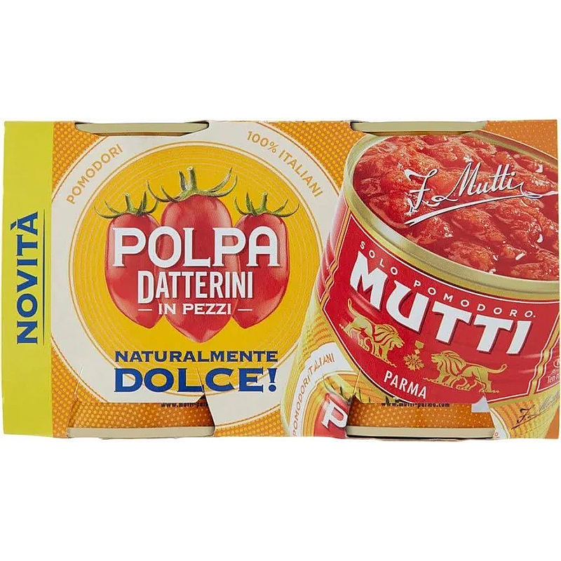 Mutti Polpa Datterini Tomaten in zwei Dosen