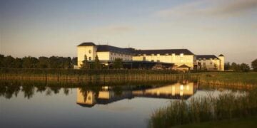 Castleknock Hotel exterior surrounded by green grounds