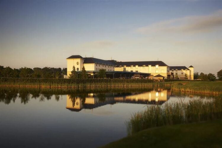 Castleknock Hotel exterior surrounded by green grounds