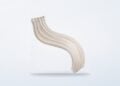 BlondeMe pale blonde tape weft hair extensions