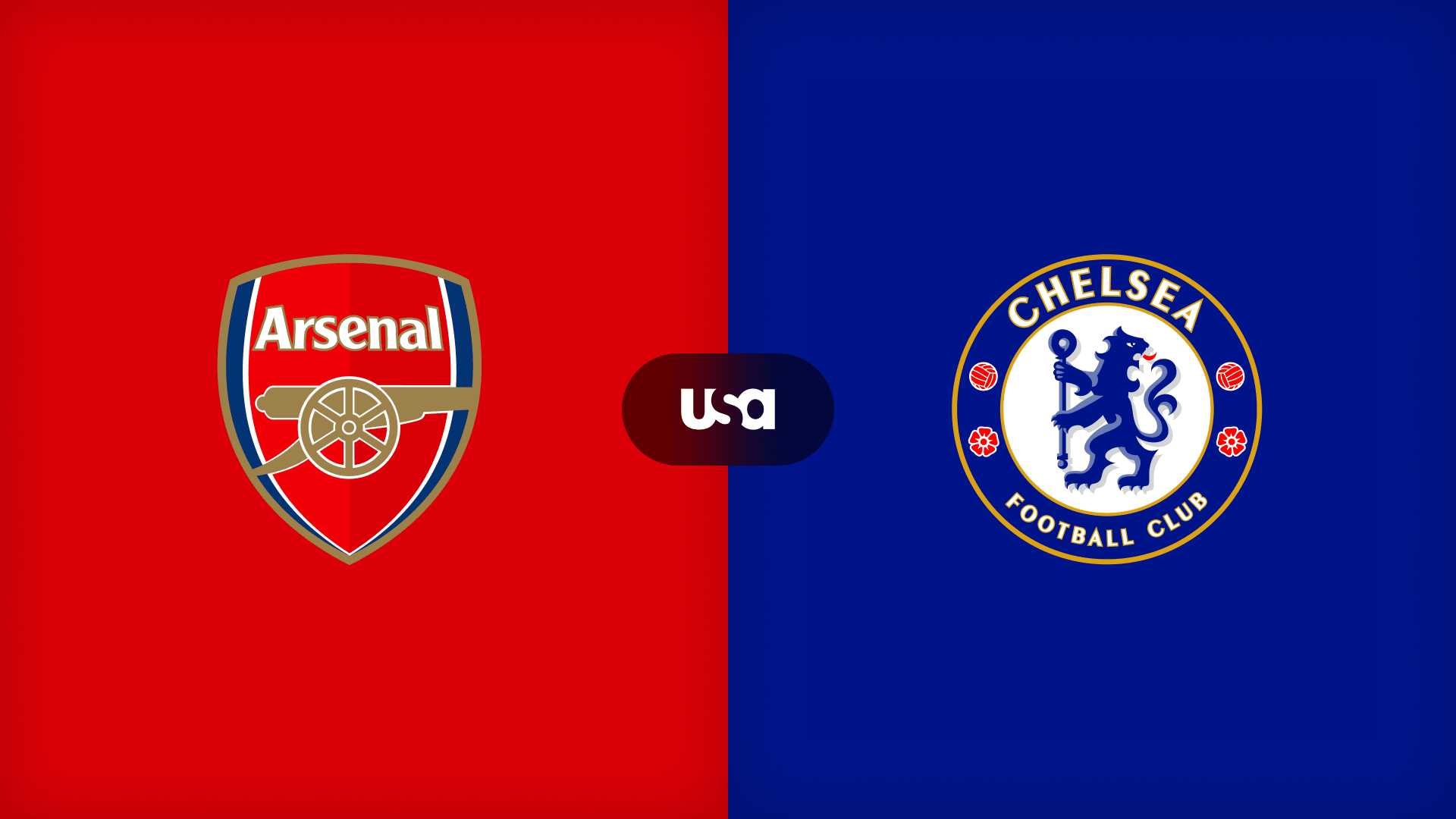 Premier League Arsenal versus Chelsea match graphic