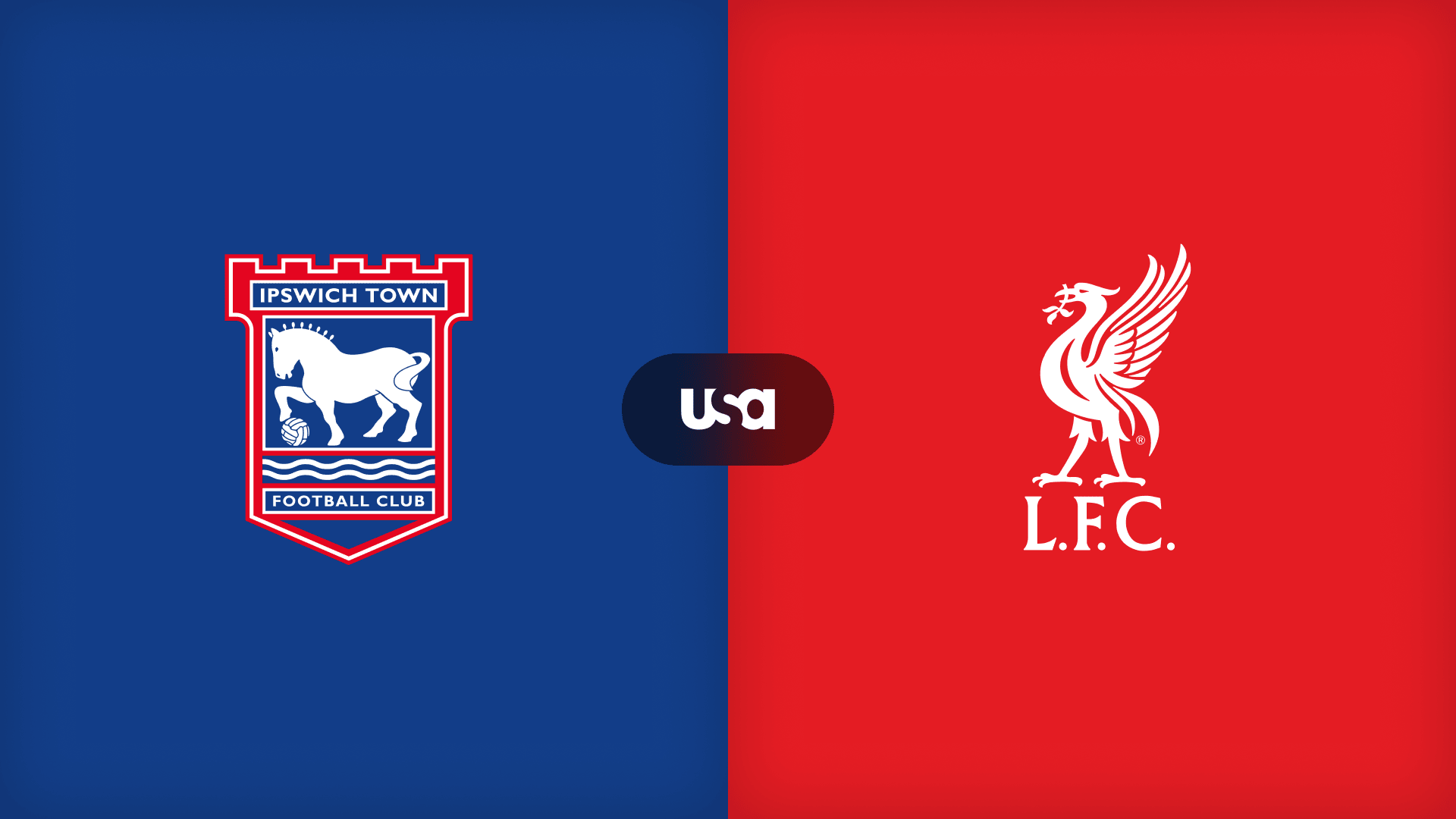 Premier League Ipswich Town versus Liverpool match graphic