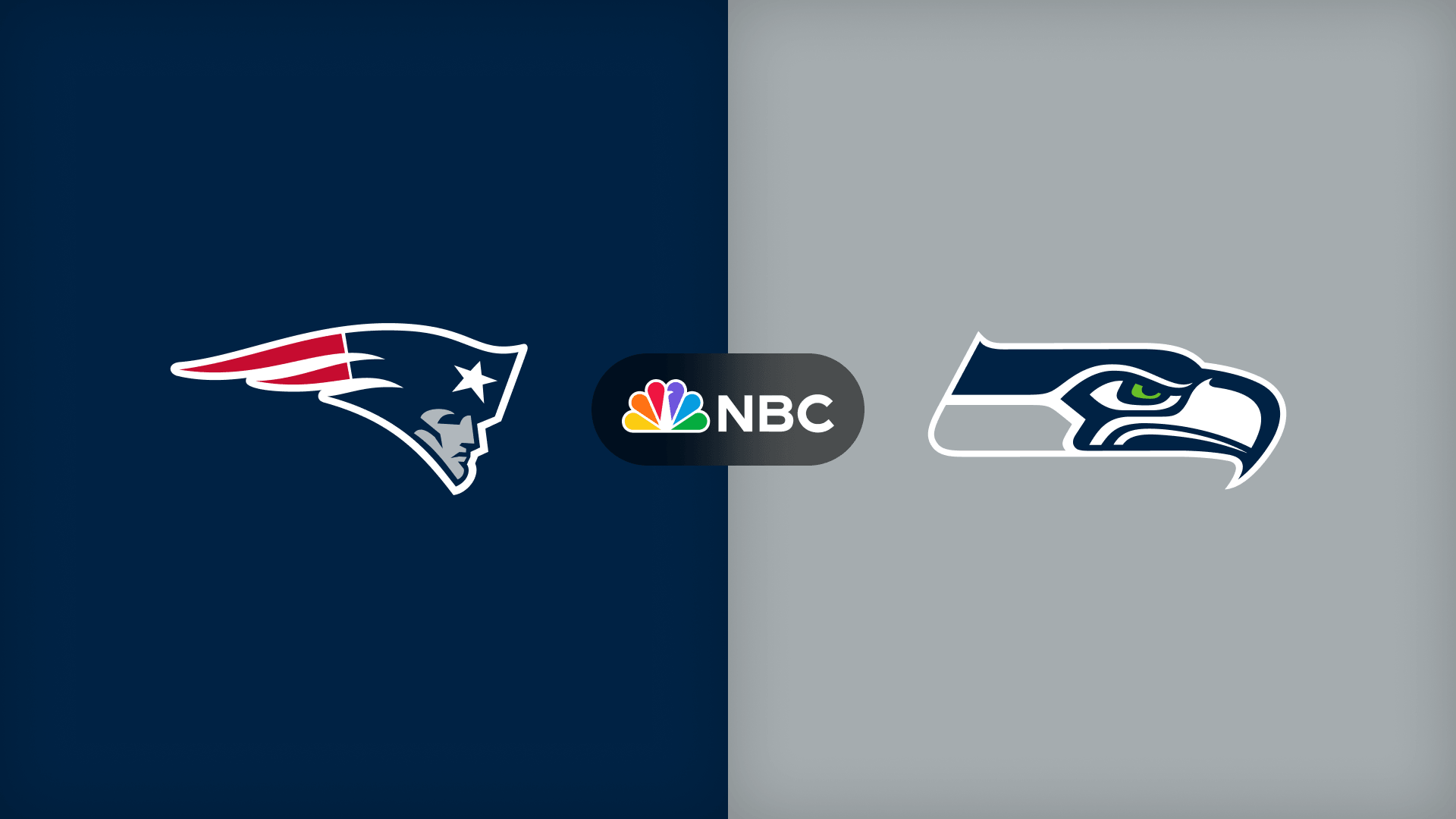 Patriots and Seahawks NFL event artwork for Cosm
