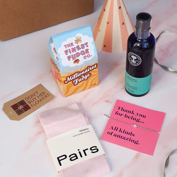 Create a Birthday Gift Box with chocolate and almonds