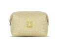 EviDenS de Beauté gold cosmetic pouch