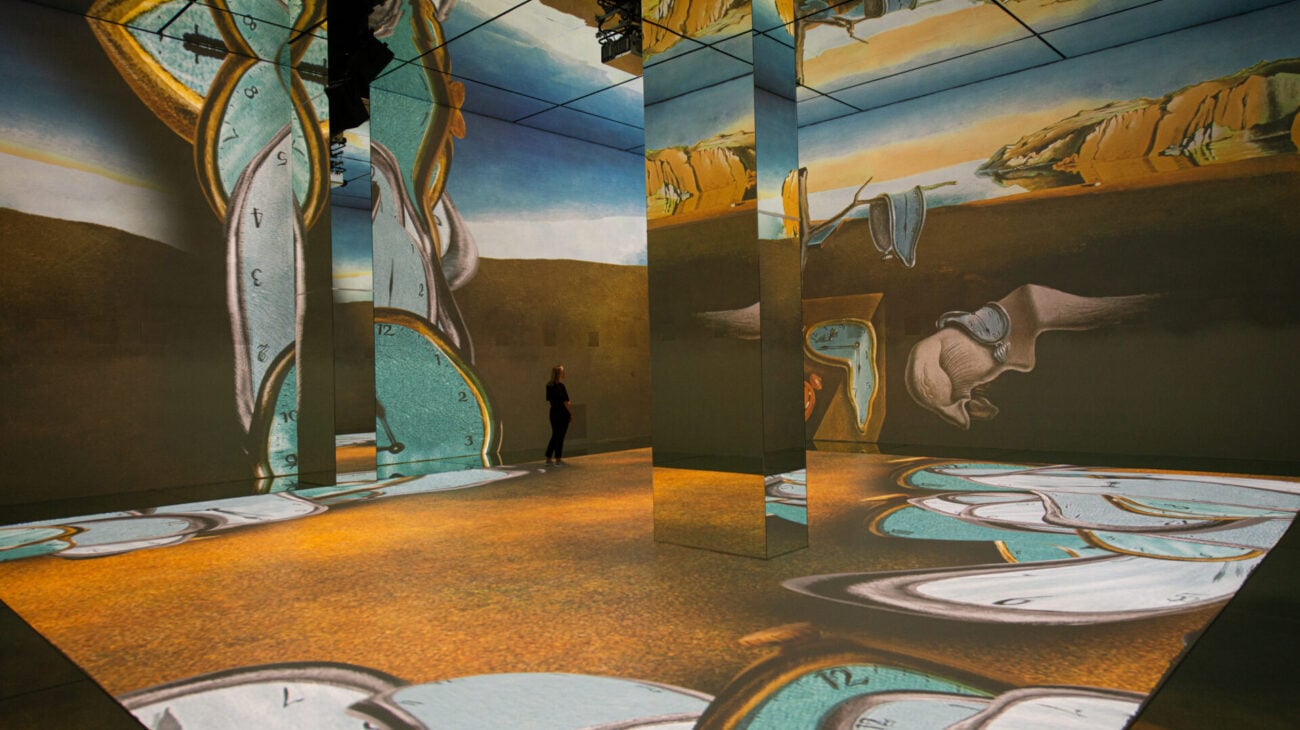 Beyond Reality gallery at Frameless with surreal projected art