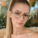 Eyeglasses styled in a summer street-style scene